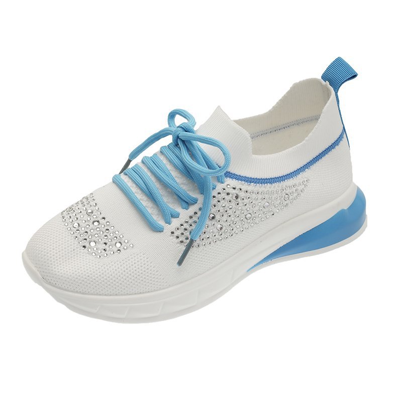 Summer Style Rhinestone Casual Shoes Walking Shoes Socks Sports Shoes
