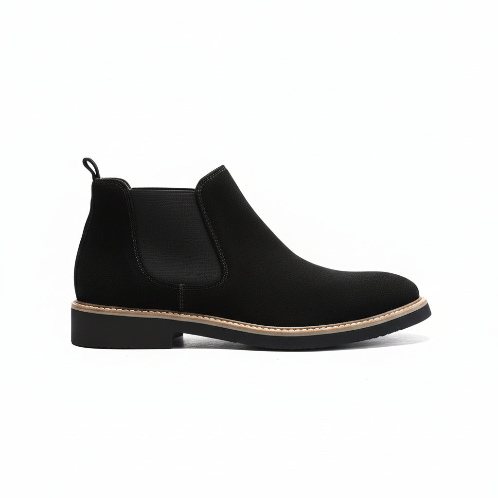 Men's Martin Boots Middle Cut Men's Trendy Korean Style Autumn and Winter Frosted