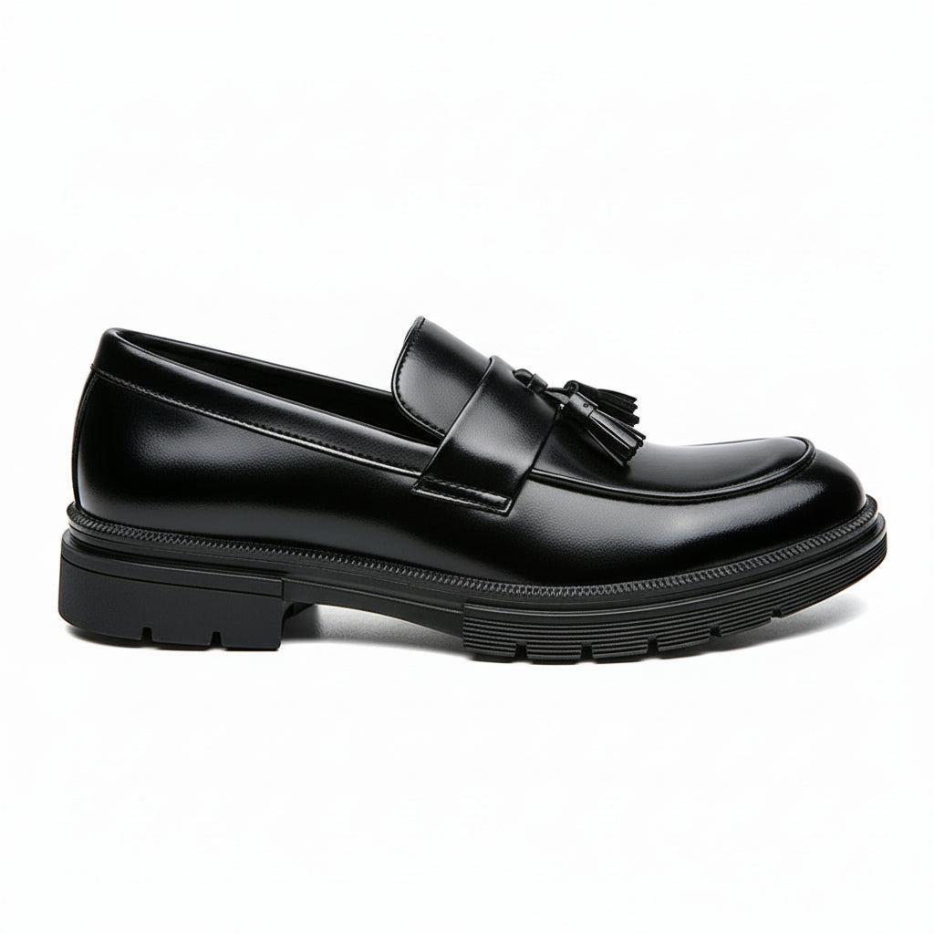 Spring And Autumn Men's Brogue Business Formal Wear Loafers Leather Shoes