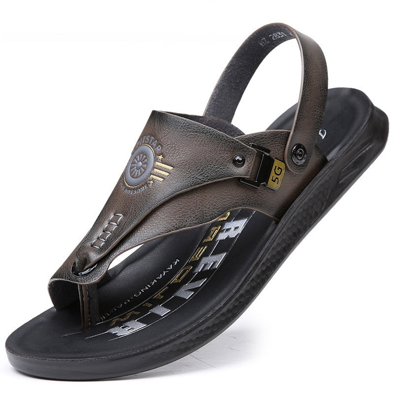 Dual-use Driving Casual Non-slip Wear-resistant Sandals For Men