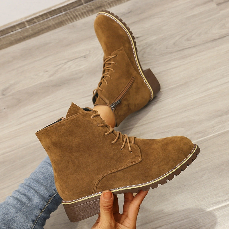Short Boots Round Toe Martin Boots
