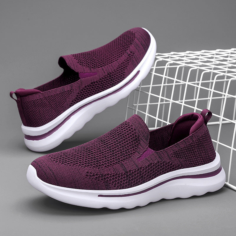 Breathable Mesh Sports Walking Jogging Flat Shoes