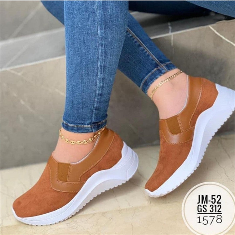 Flat Sneakers Breathable Walking Shoes