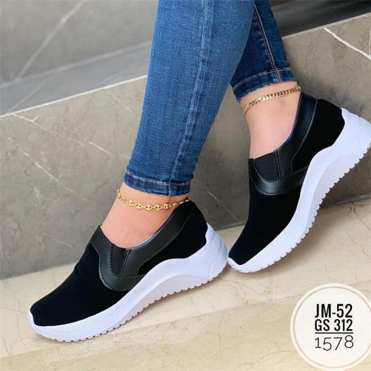 Flat Sneakers Breathable Walking Shoes