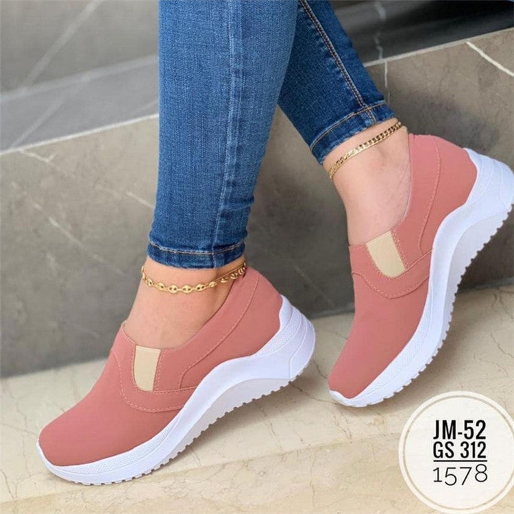 Flat Sneakers Breathable Walking Shoes